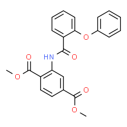 ChemSpider 2D Image | Dimethyl 2-[(2-phenoxybenzoyl)amino]terephthalate | C23H19NO6