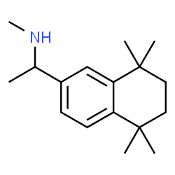 ChemSpider 2D Image | N-Methyl-1-(5,5,8,8-tetramethyl-5,6,7,8-tetrahydro-2-naphthalenyl)ethanamine | C17H27N