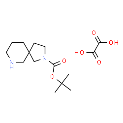 ChemSpider 2D Image | tert-Butyl 2,7-diazaspiro[4.5]decane-2-carboxylate oxalate | C15H26N2O6
