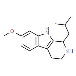 ChemSpider 2D Image | 1-Isobutyl-7-methoxy-2,3,4,9-tetrahydro-1H-beta-carboline | C16H22N2O