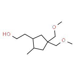 ChemSpider 2D Image | 2-[4,4-Bis(methoxymethyl)-2-methylcyclopentyl]ethanol | C12H24O3