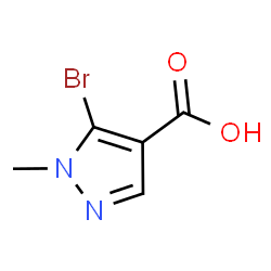 ChemSpider 2D Image | 5-Bromo-1-methyl-1H-pyrazole-4-carboxylic acid | C5H5BrN2O2