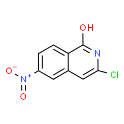 ChemSpider 2D Image | 3-Chloro-6-nitroisoquinolin-1-ol | C9H5ClN2O3