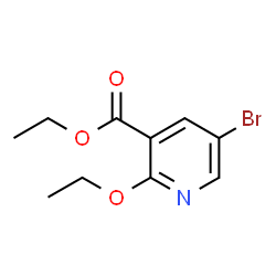 ChemSpider 2D Image | Ethyl 5-bromo-2-ethoxynicotinate | C10H12BrNO3