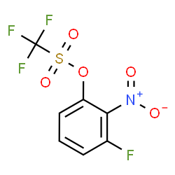 ChemSpider 2D Image | 3-Fluoro-2-nitrophenyl trifluoromethanesulfonate | C7H3F4NO5S