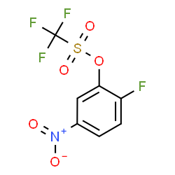 ChemSpider 2D Image | 2-Fluoro-5-nitrophenyl trifluoromethanesulfonate | C7H3F4NO5S