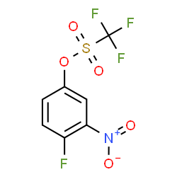 ChemSpider 2D Image | 4-Fluoro-3-nitrophenyl trifluoromethanesulfonate | C7H3F4NO5S