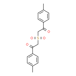 ChemSpider 2D Image | 2,2'-Sulfonylbis[1-(4-methylphenyl)ethanone] | C18H18O4S