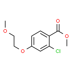 ChemSpider 2D Image | Methyl 2-chloro-4-(2-methoxyethoxy)benzoate | C11H13ClO4