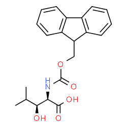 ChemSpider 2D Image | (2R,3S)-2-{[(9H-Fluoren-9-ylmethoxy)carbonyl]amino}-3-hydroxy-4-methylpentanoic acid (non-preferred name) | C21H23NO5