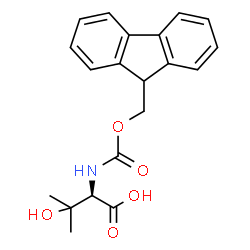ChemSpider 2D Image | Fmoc-(R)-2-amino-3-hydroxy-3-methylbutanoic acid | C20H21NO5