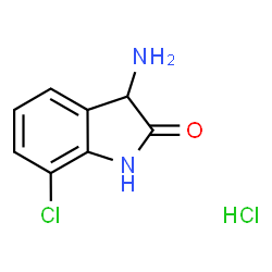 ChemSpider 2D Image | 3-Amino-7-chloroindolin-2-one hydrochloride | C8H8Cl2N2O