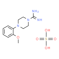 ChemSpider 2D Image | 4-(2-Methoxyphenyl)-1-piperazinecarboximidamide sulfate (1:1) | C12H20N4O5S