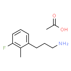 ChemSpider 2D Image | 3-(3-Fluoro-2-methylphenyl)-1-propanamine acetate (1:1) | C12H18FNO2
