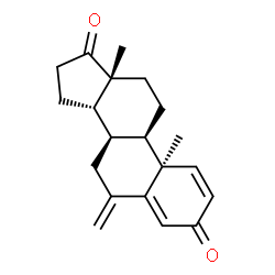 ChemSpider 2D Image | (9beta,13alpha)-6-Methyleneandrosta-1,4-diene-3,17-dione | C20H24O2