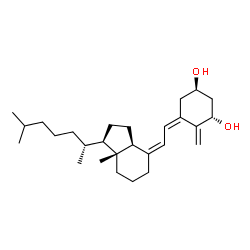 ChemSpider 2D Image | (1S,3R,5Z,7Z)-9,10-Secocholesta-5,7,10-triene-1,3-diol | C27H44O2