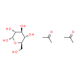 ChemSpider 2D Image | Acetone - alpha-D-glucopyranose (2:1) | C12H24O8
