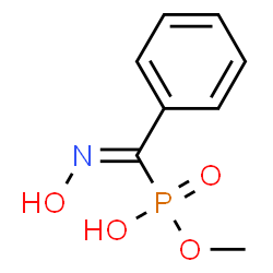 ChemSpider 2D Image | Methyl hydrogen [(Z)-(hydroxyimino)(phenyl)methyl]phosphonate | C8H10NO4P