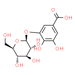 ChemSpider 2D Image | 3-(Î²-D-Glucopyranosyloxy)-4,5-dihydroxybenzoic acid | C13H16O10