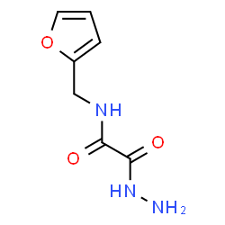 ChemSpider 2D Image | N-(2-Furylmethyl)-2-hydrazino-2-oxoacetamide | C7H9N3O3