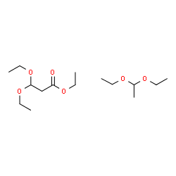 ChemSpider 2D Image | Ethyl 3,3-diethoxypropanoate - 1,1-diethoxyethane (1:1) | C15H32O6