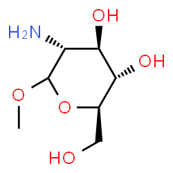 ChemSpider 2D Image | Methyl 2-amino-2-deoxy-D-glucopyranoside | C7H15NO5