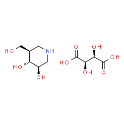 ChemSpider 2D Image | Afegostat tartrate | C10H19NO9