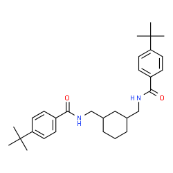 ChemSpider 2D Image | N,N'-(cyclohexane-1,3-diyldimethanediyl)bis(4-tert-butylbenzamide) | C30H42N2O2