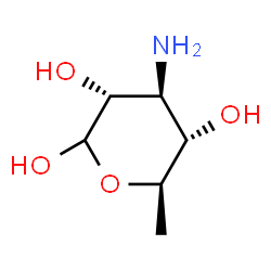 ChemSpider 2D Image | 3-Amino-3,6-dideoxy-D-glucopyranose | C6H13NO4