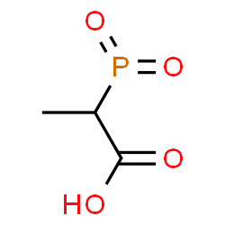 ChemSpider 2D Image | 2-[Oxido(oxo)phosphoranyl]propanoic acid | C3H5O4P
