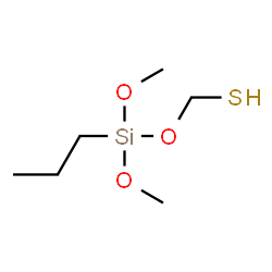 ChemSpider 2D Image | {[Dimethoxy(propyl)silyl]oxy}methanethiol | C6H16O3SSi