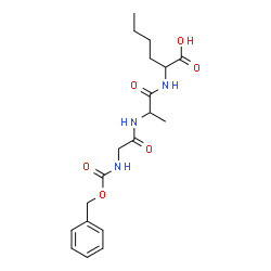 ChemSpider 2D Image | N-[(Benzyloxy)carbonyl]glycylalanylnorleucine | C19H27N3O6