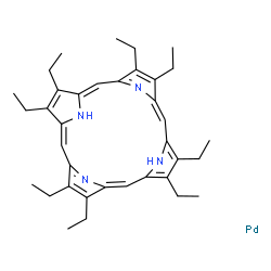 ChemSpider 2D Image | 2,3,7,8,12,13,17,18-Octaethylporphyrin - palladium (1:1) | C36H46N4Pd