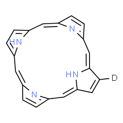 ChemSpider 2D Image | (2-~2~H)Porphyrin | C20H13DN4