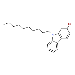 ChemSpider 2D Image | 2-Bromo-9-decyl-9H-carbazole | C22H28BrN