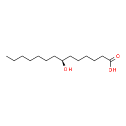 ChemSpider 2D Image | (7S)-7-Hydroxytetradecanoic acid | C14H28O3