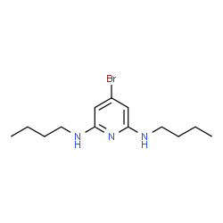 ChemSpider 2D Image | 4-Bromo-N,N'-dibutyl-2,6-pyridinediamine | C13H22BrN3
