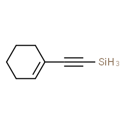 ChemSpider 2D Image | (1-Cyclohexen-1-ylethynyl)silane | C8H12Si
