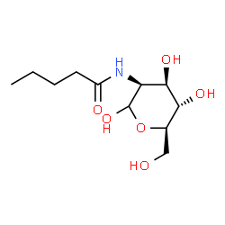 ChemSpider 2D Image | 2-Deoxy-2-(pentanoylamino)-D-mannopyranose | C11H21NO6