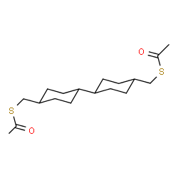 ChemSpider 2D Image | S,S'-[1,1'-Bi(cyclohexyl)-4,4'-diylbis(methylene)] diethanethioate | C18H30O2S2