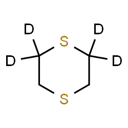 ChemSpider 2D Image | (2,2,6,6-~2~H_4_)-1,4-Dithiane | C4H4D4S2