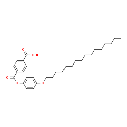 ChemSpider 2D Image | 4-{[4-(Hexadecyloxy)phenoxy]carbonyl}benzoic acid | C30H42O5
