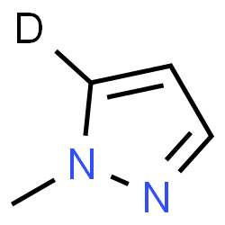 ChemSpider 2D Image | 1-Methyl(5-~2~H)-1H-pyrazole | C4H5DN2