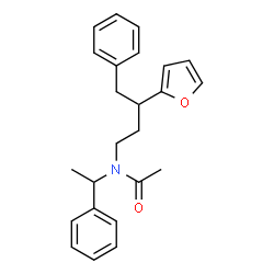 ChemSpider 2D Image | N-[3-(2-Furyl)-4-phenylbutyl]-N-(1-phenylethyl)acetamide | C24H27NO2