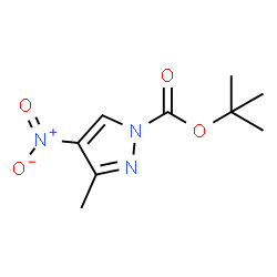 ChemSpider 2D Image | tert-butyl 3-methyl-4-nitropyrazole-1-carboxylate | C9H13N3O4