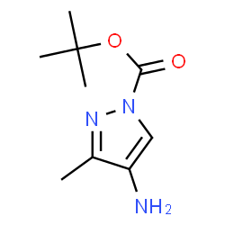 ChemSpider 2D Image | tert-butyl 4-amino-3-methylpyrazole-1-carboxylate | C9H15N3O2
