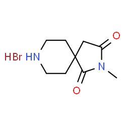 ChemSpider 2D Image | 2-Methyl-2,8-diazaspiro[4.5]decane-1,3-dione hydrobromide (1:1) | C9H15BrN2O2
