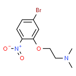ChemSpider 2D Image | 2-(5-Bromo-2-nitrophenoxy)-N,N-dimethylethanamine | C10H13BrN2O3
