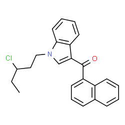ChemSpider 2D Image | AM2201 N-(3-chloropentyl) isomer | C24H22ClNO