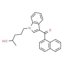 ChemSpider 2D Image | [1-(4-Hydroxypentyl)-1H-indol-3-yl](1-naphthyl)methanone | C24H23NO2